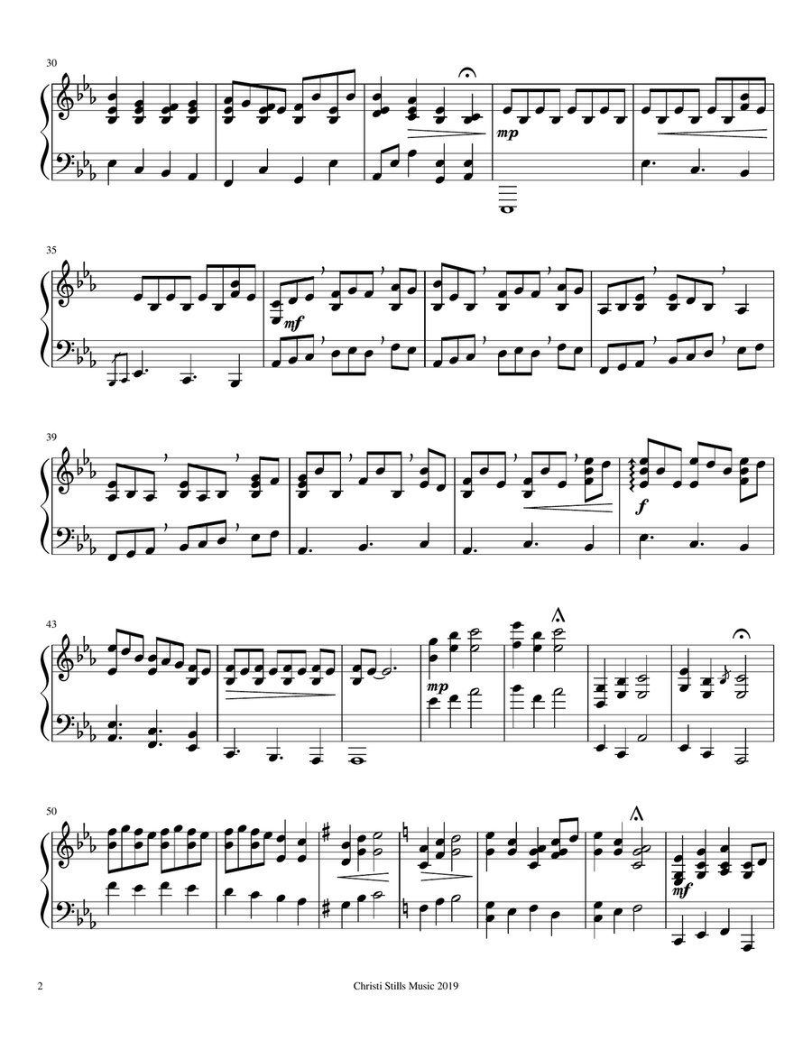 Walden's Ridge (for Piano) Piano Solo scores gallery preview page 2