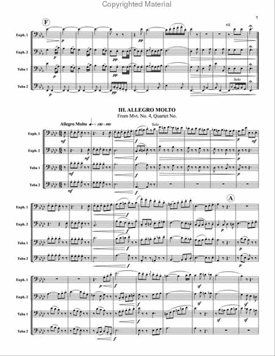 Quartet for Brass EETT scores gallery preview page 5