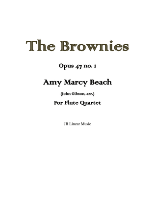 Book cover for Amy Beach - The Brownies set for flute quartet