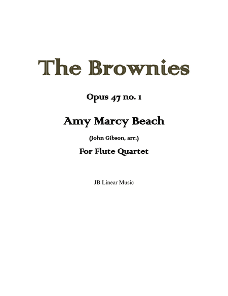 Amy Beach - The Brownies set for flute quartet image number null