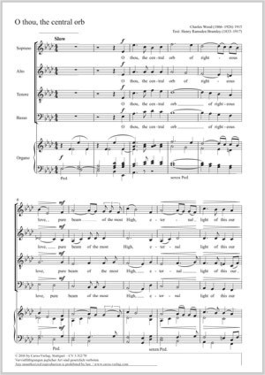 O thou, the central orb O thou, the central orb 4-Part scores gallery preview page 1