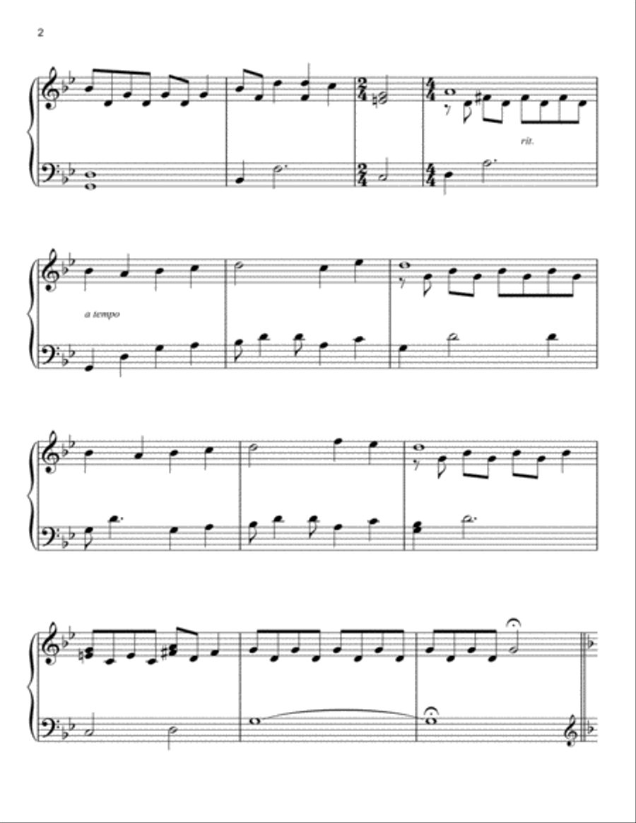 Chocolat (Main Titles) Easy Piano scores gallery preview page 2