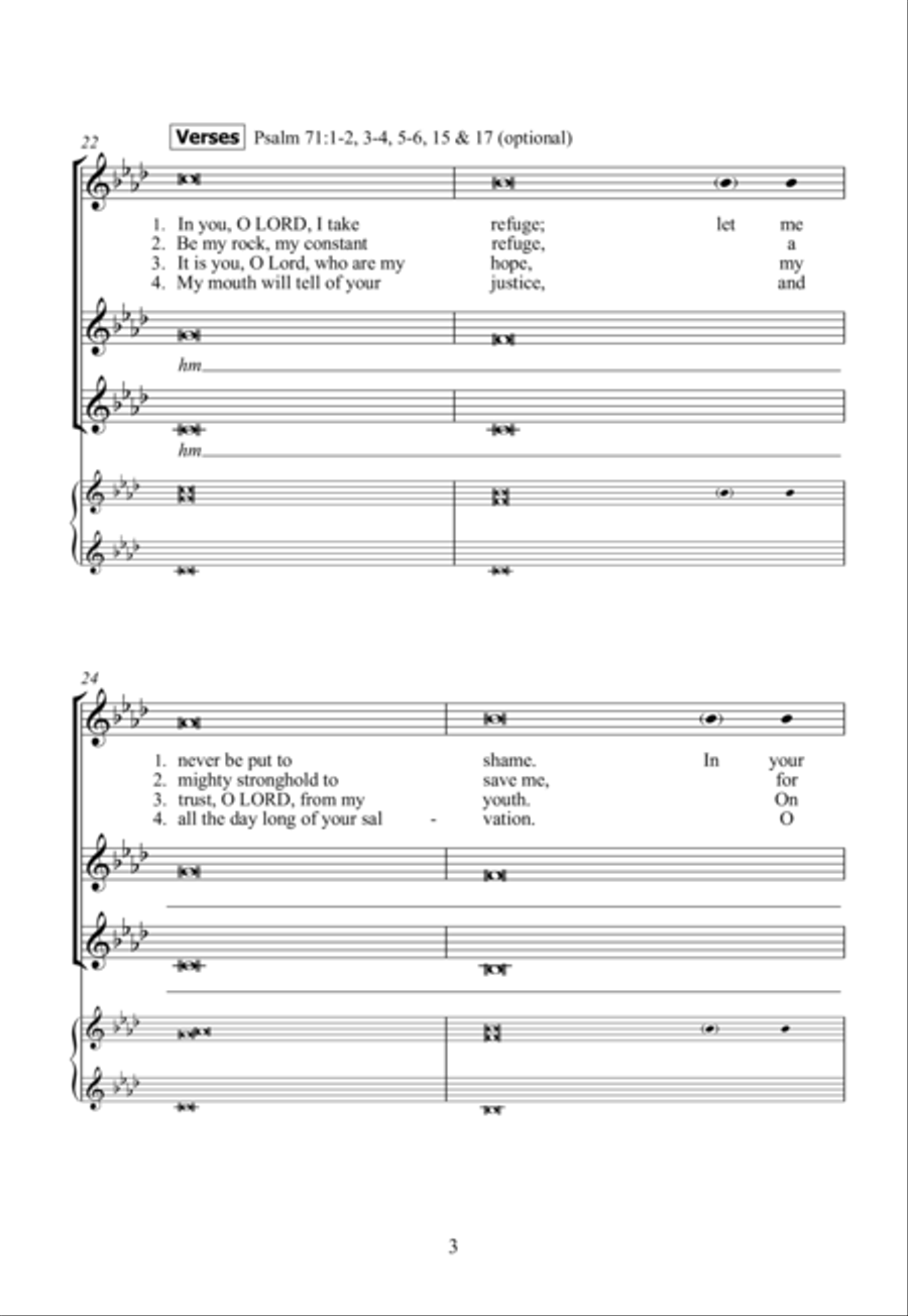 On Your Cross On Your Cross 3-Part scores gallery preview page 4