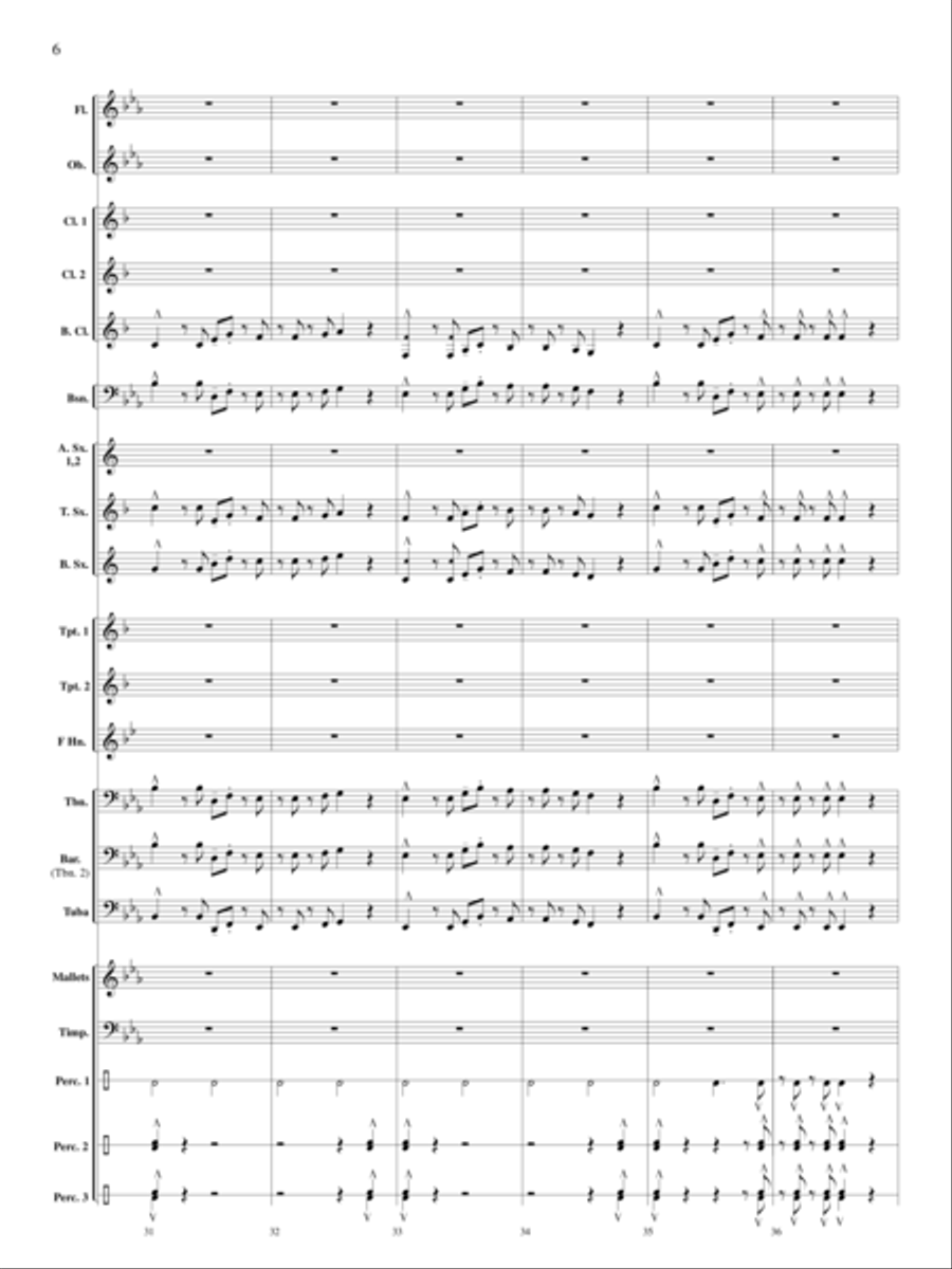 Santa Visits the Caribbean Concert Band scores gallery preview page 7