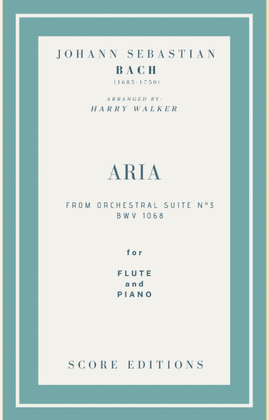 Book cover for Bach Air from Suite No.3 (for Flute and Piano)