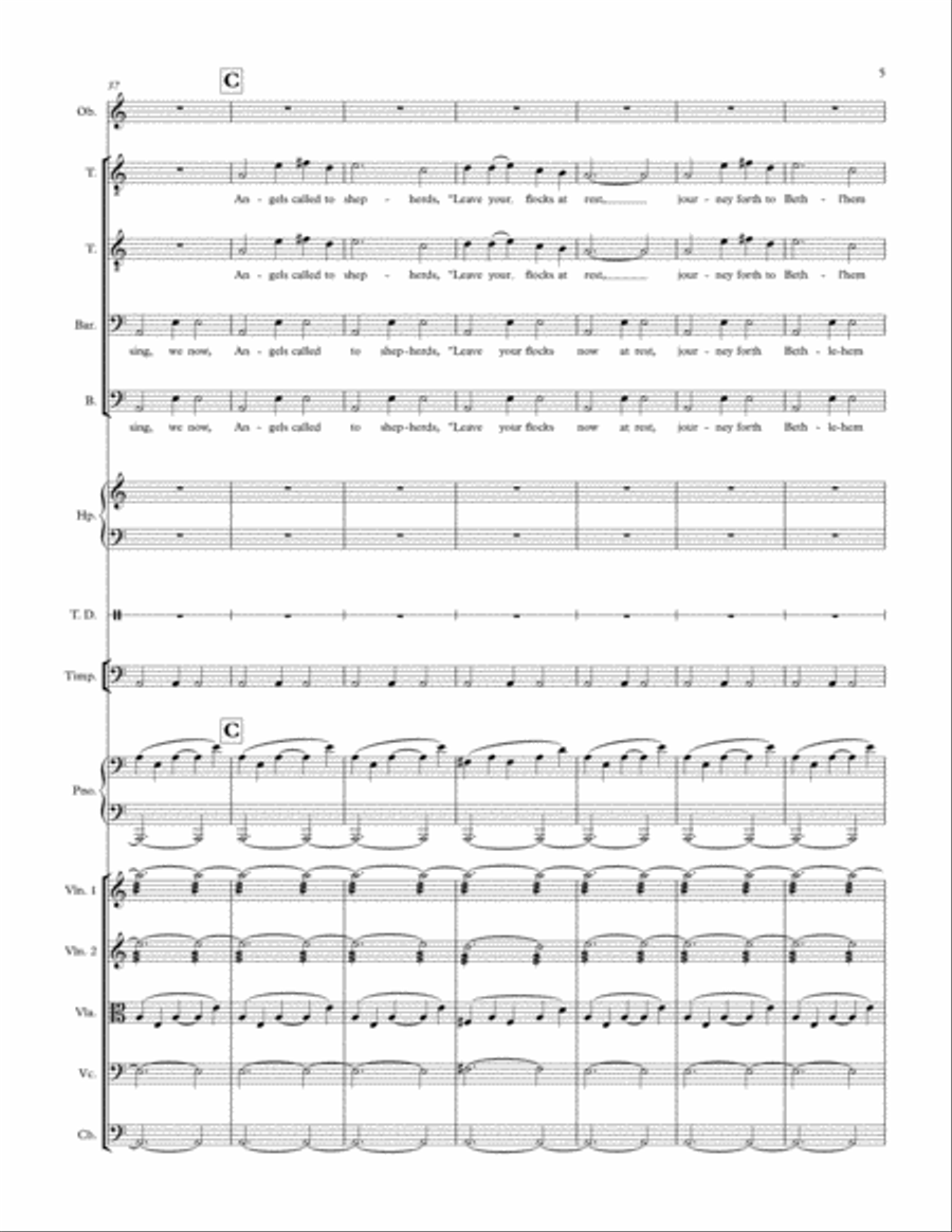 Sing We Now Of Christmas TTBB scores gallery preview page 5