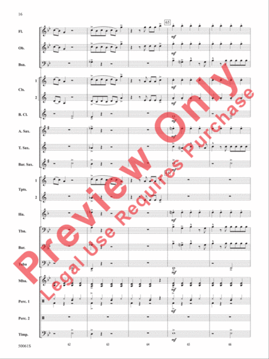 Enemy Concert Band scores gallery preview page 17