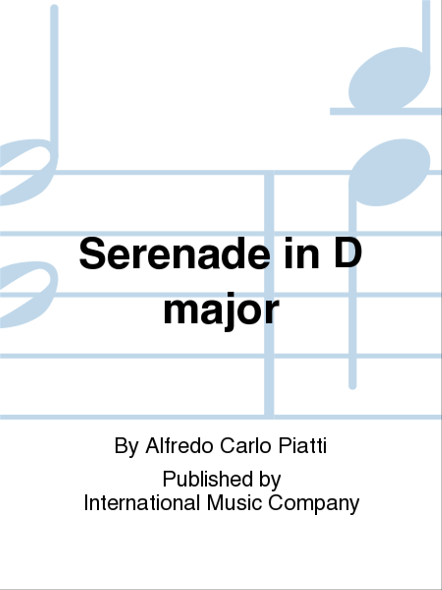 Serenade In D Major Cello scores gallery preview page 1