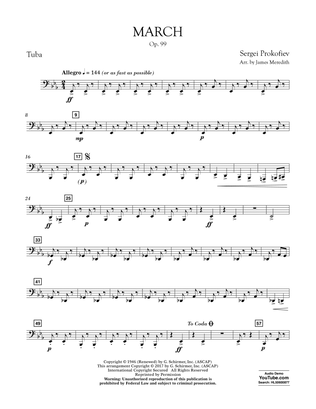 March, Op. 99 - Tuba