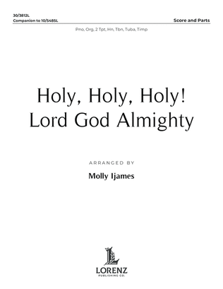 Book cover for Holy, Holy, Holy! Lord God Almighty - Downloadable Brass and Timpani Score/Part