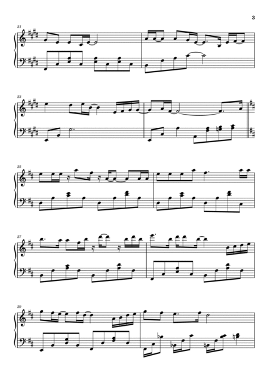 In Your Eyes Piano Solo scores gallery preview page 3