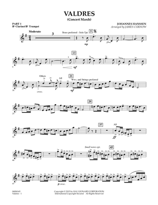 Valdres (Concert March) - Pt.1 - Bb Clarinet/Bb Trumpet