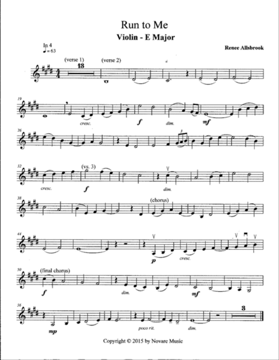 Run to Me Small Ensemble scores gallery preview page 5