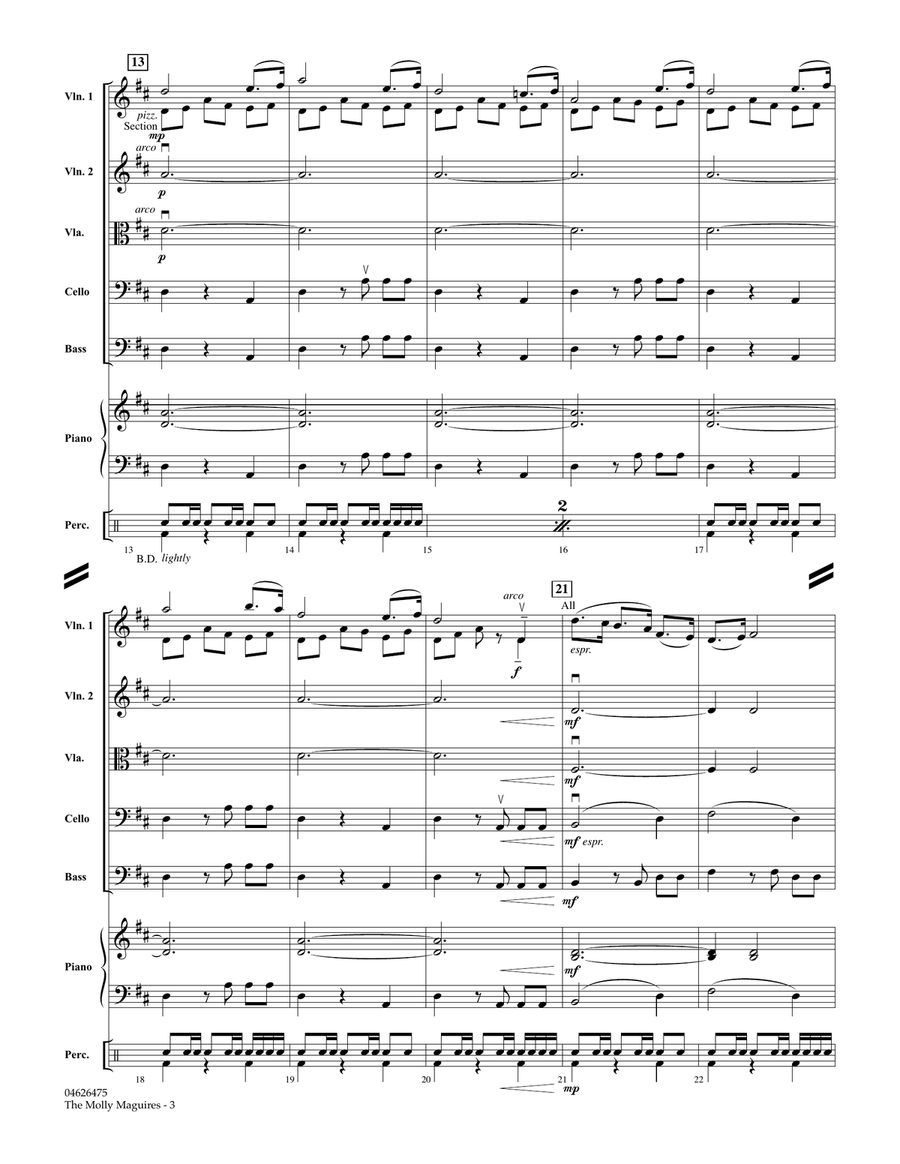 The Molly Maguires - Full Score Orchestra scores gallery preview page 3