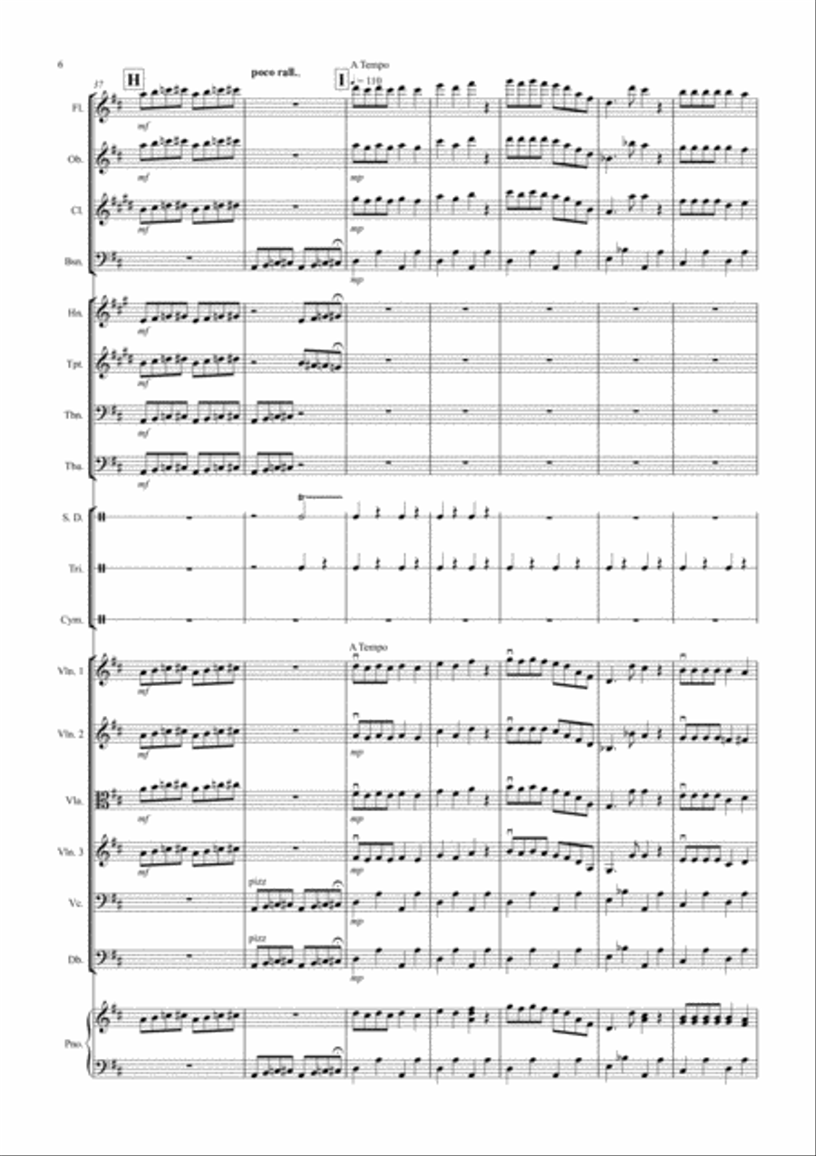 Dance of the Reed Pipes (Fantasia from Nutcracker) for School Orchestra Full Orchestra scores gallery preview page 6