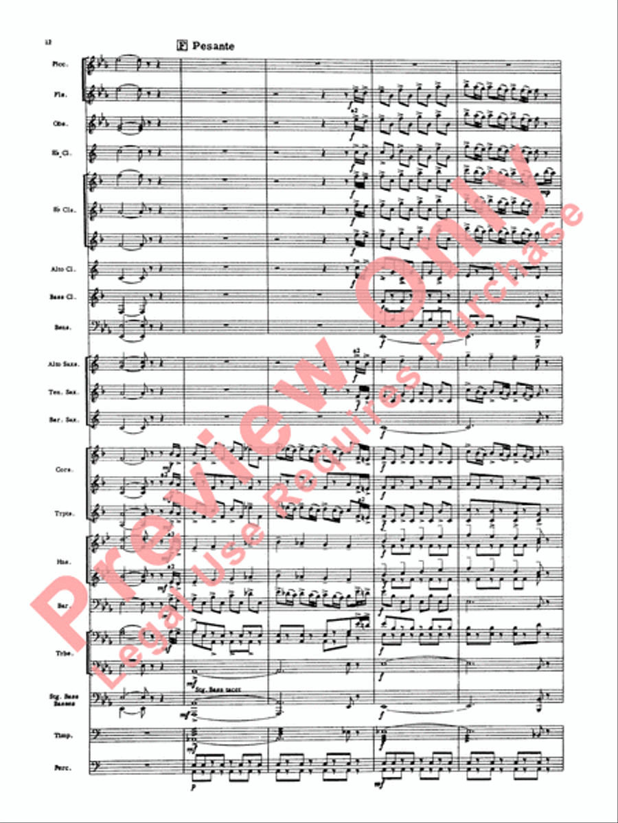 Toccata Concert Band scores gallery preview page 13