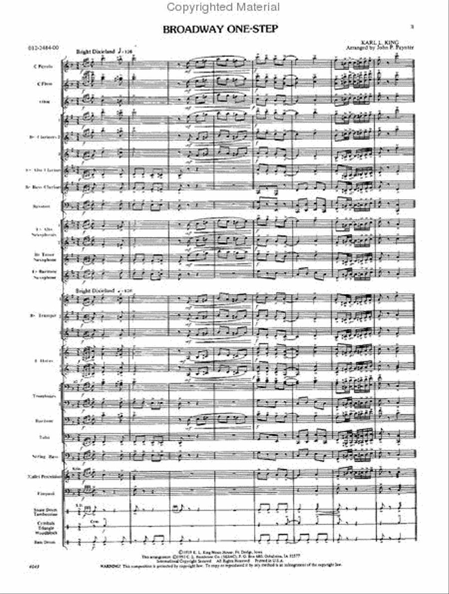 Broadway One Step Concert Band scores gallery preview page 2