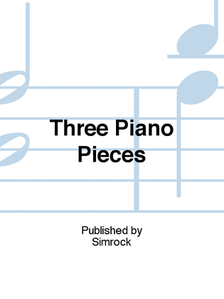 Book cover for Three Piano Pieces