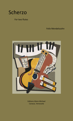 Book cover for Mendelssohn Scherzo for two flutes