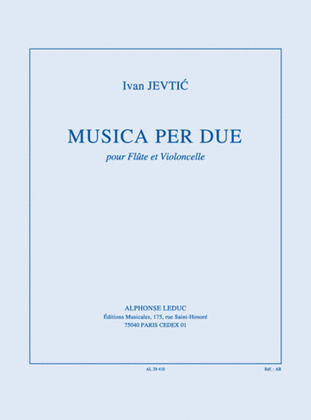 Book cover for Musica Per Due