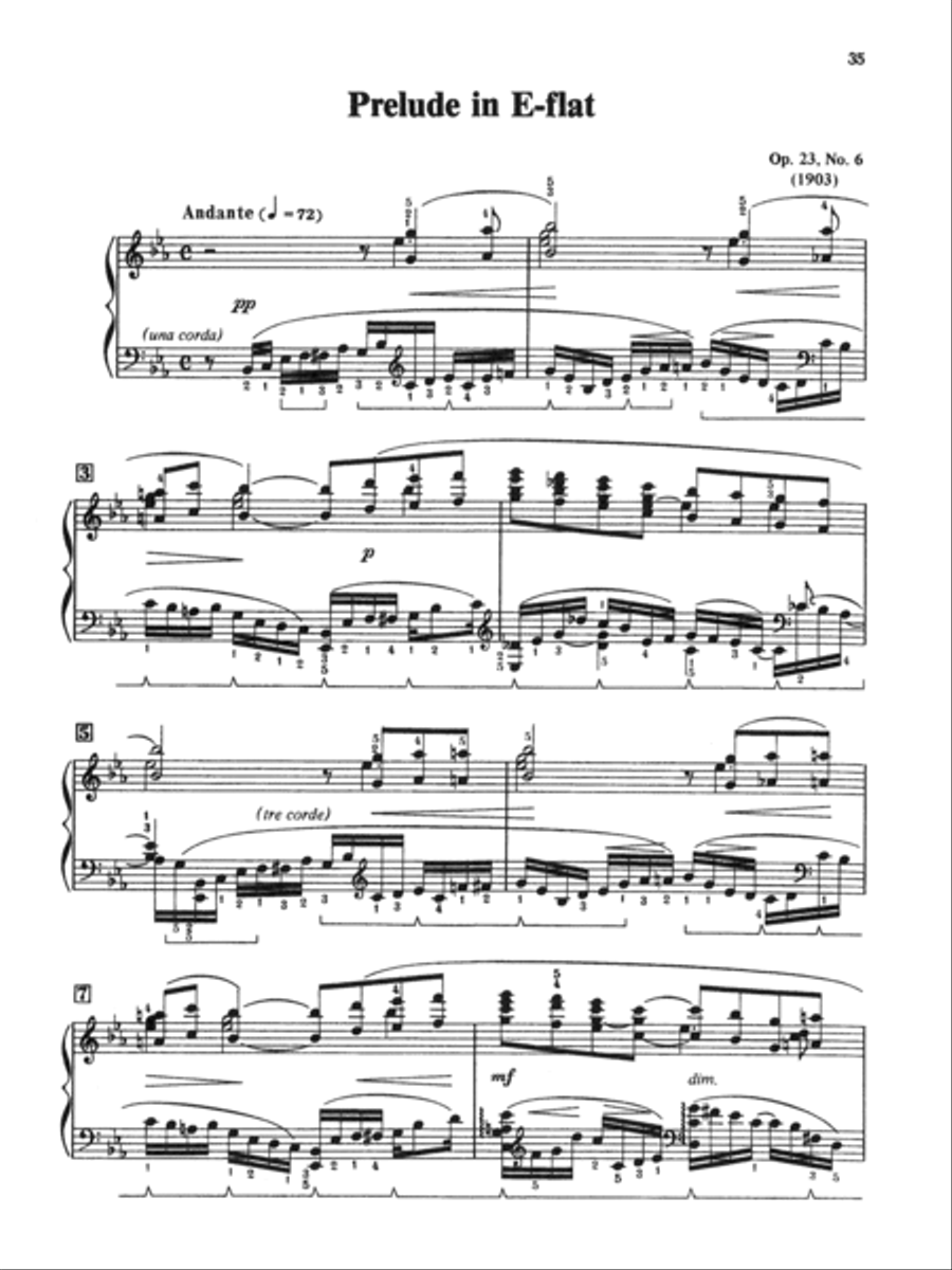 Rachmaninoff -- Preludes, Op. 23 Piano Solo scores gallery preview page 7