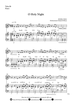 O Holy NIght - Christmas Carol - Bb Tuba and Piano