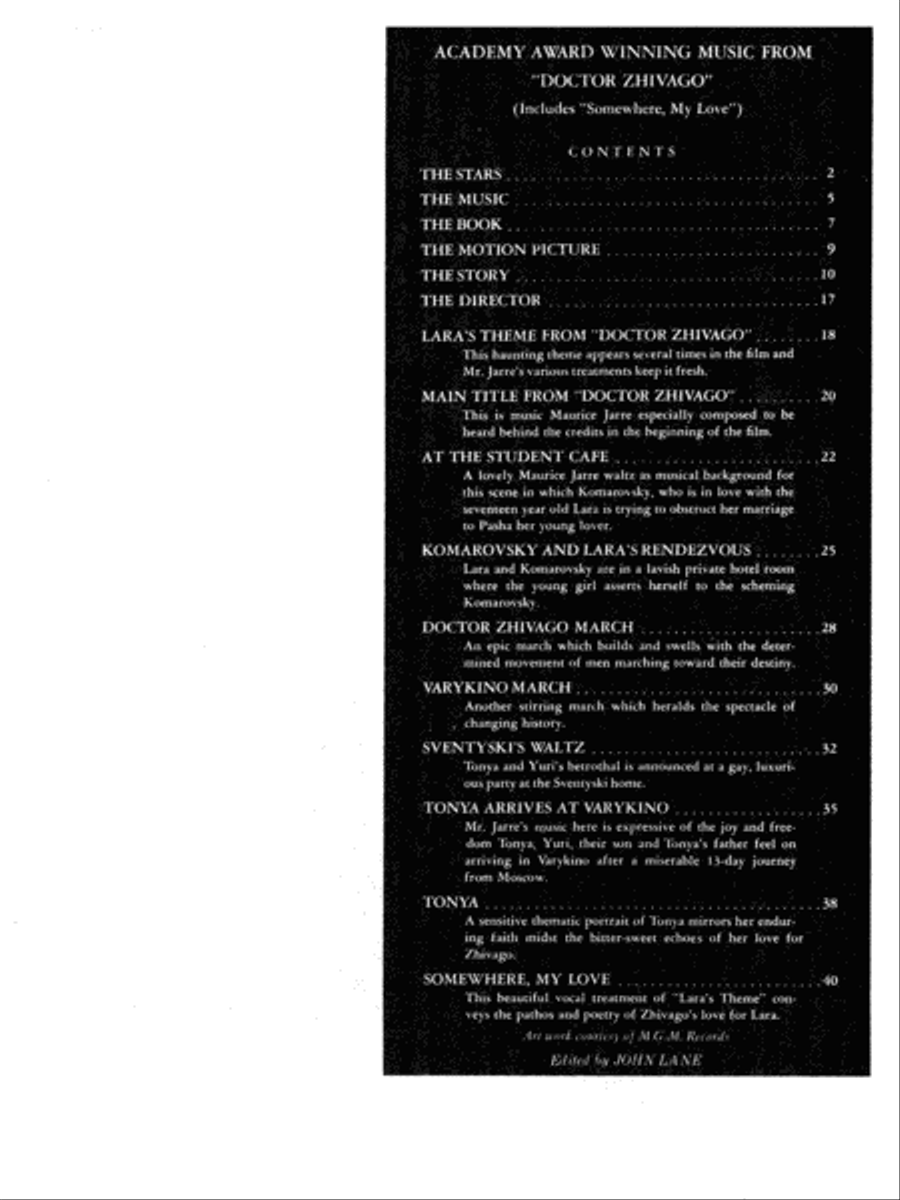 Doctor Zhivago (Movie Selections) Piano scores gallery preview page 2