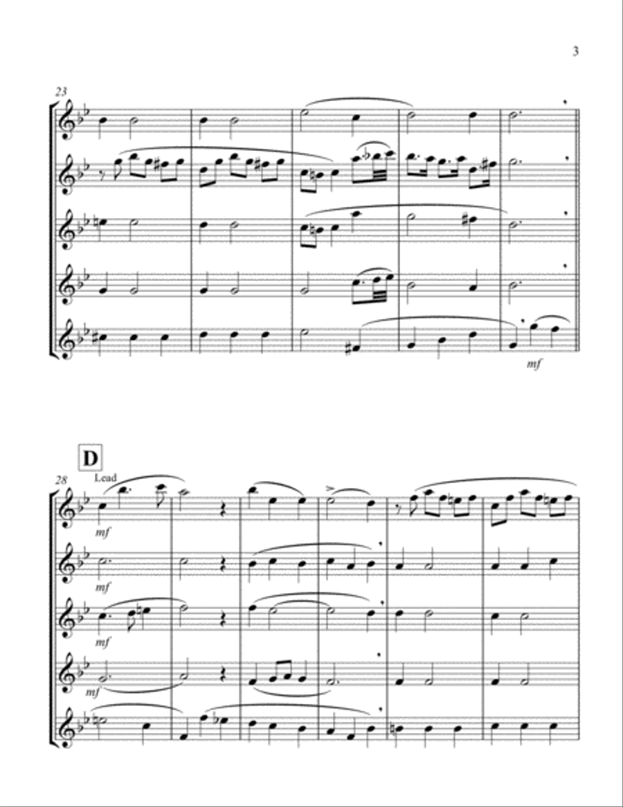 Bist Du Bei Mir (Violin Quintet) String Quintet scores gallery preview page 3