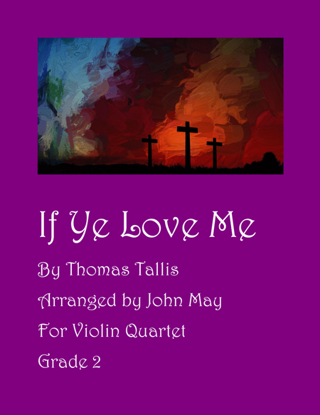 If Ye Love Me-Violin Quartet image number null