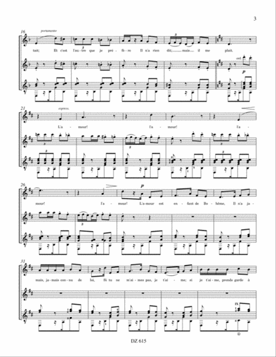 Habanera de Carmen Habanera de Carmen Classical Guitar scores gallery preview page 3