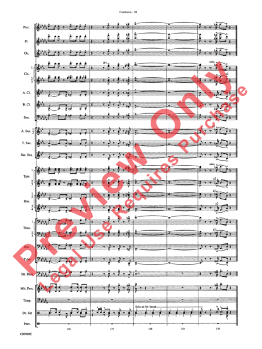 Swing's the Thing Concert Band scores gallery preview page 31