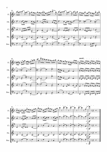 Parry: Lady Radnor's Suite VI. Gigue - wind quintet image number null