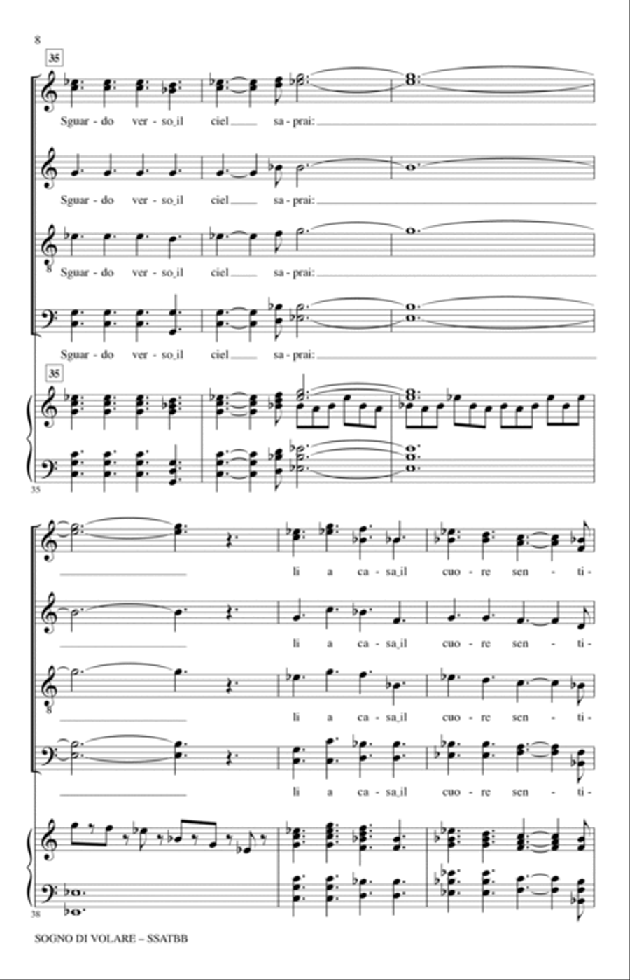 Sogno Di Volare (from Civilization VI) 4-Part scores gallery preview page 6