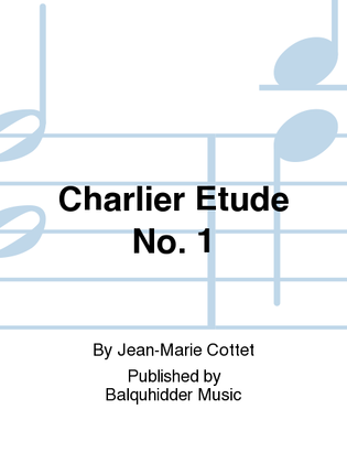 Book cover for Charlier Etude No. 1