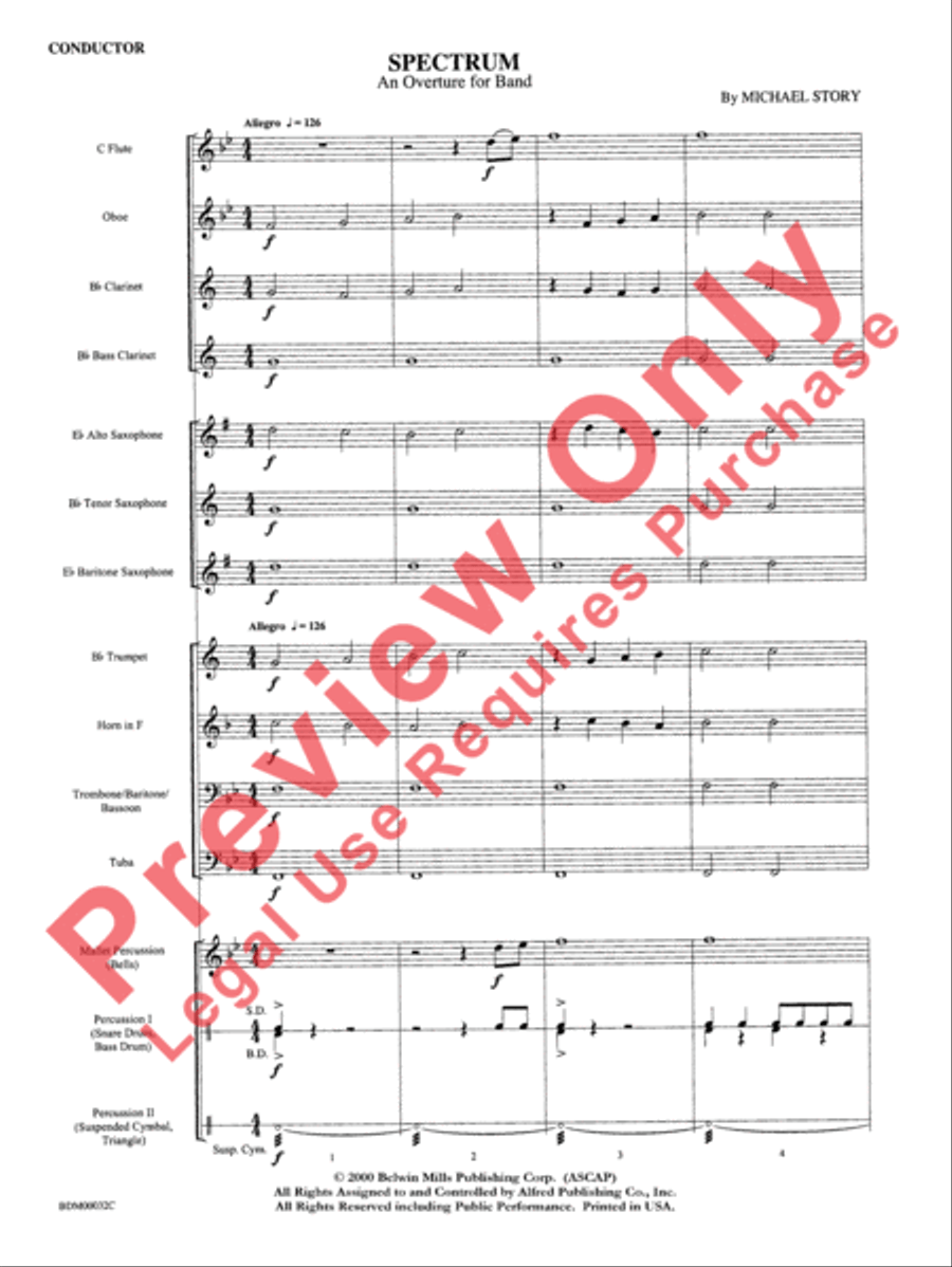 Spectrum Concert Band scores gallery preview page 4