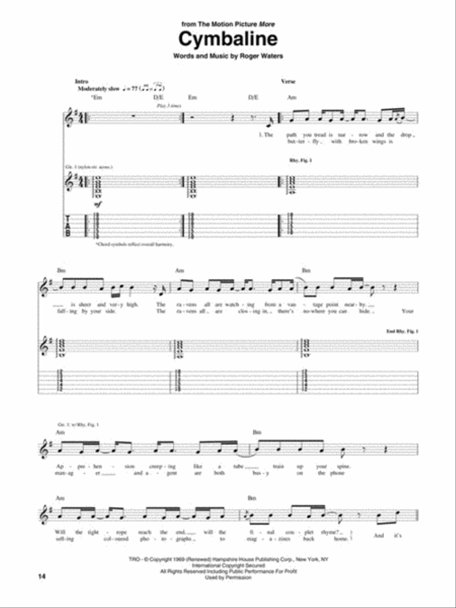 Pink Floyd - Acoustic Guitar Collection Acoustic Guitar scores gallery preview page 5