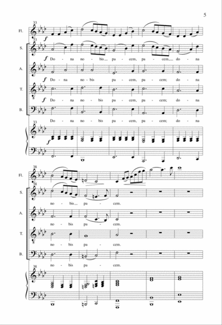 Dona Nobis Pacem Dona Nobis Pacem 4-Part scores gallery preview page 4