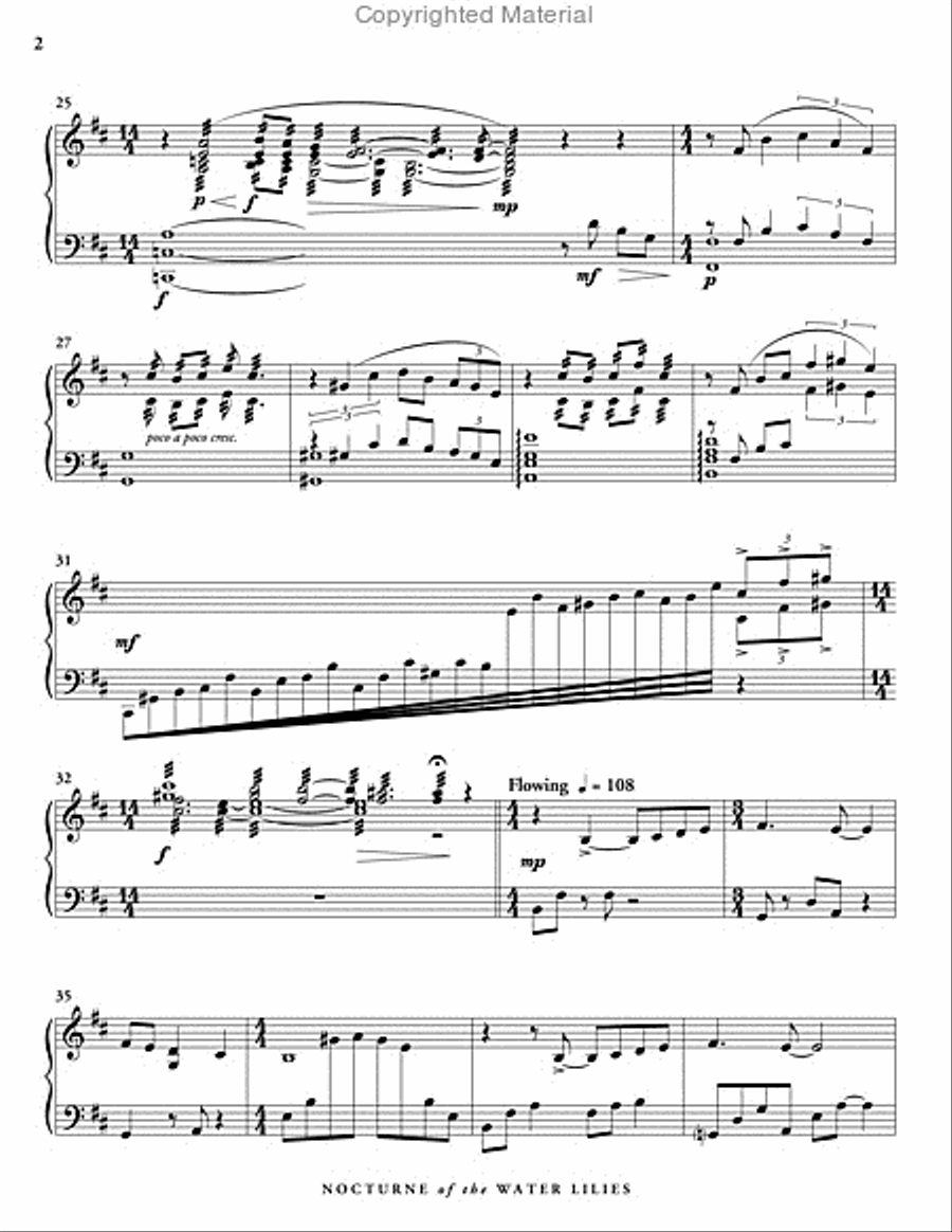 Nocturne of the Water Lilies Percussion Ensemble scores gallery preview page 3