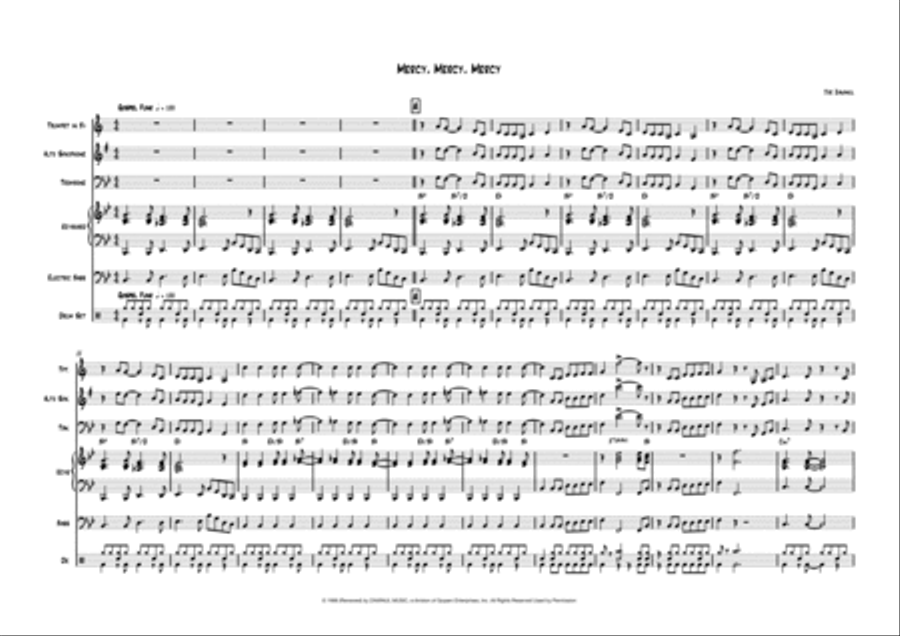 Mercy, Mercy, Mercy Mercy, Mercy, Mercy Small Ensemble scores gallery preview page 2