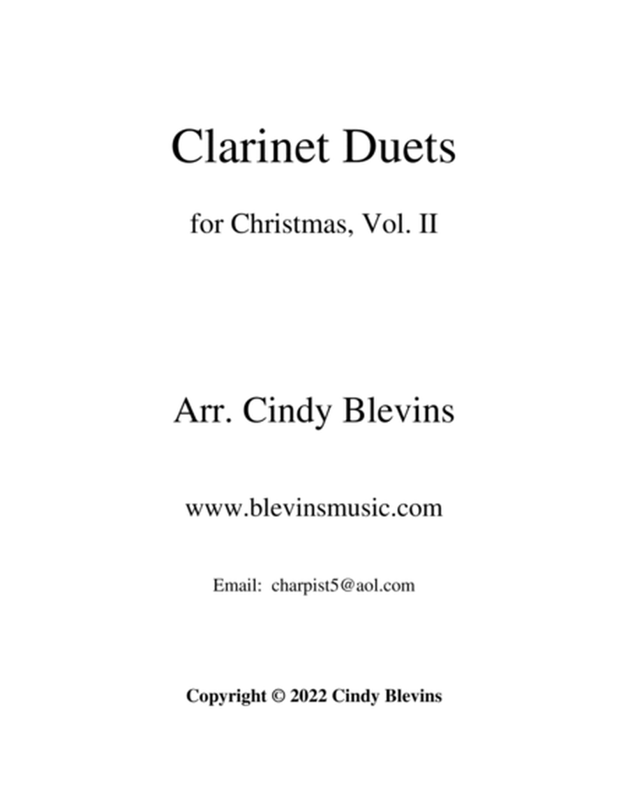 Clarinet Duets for Christmas, Vol. II image number null