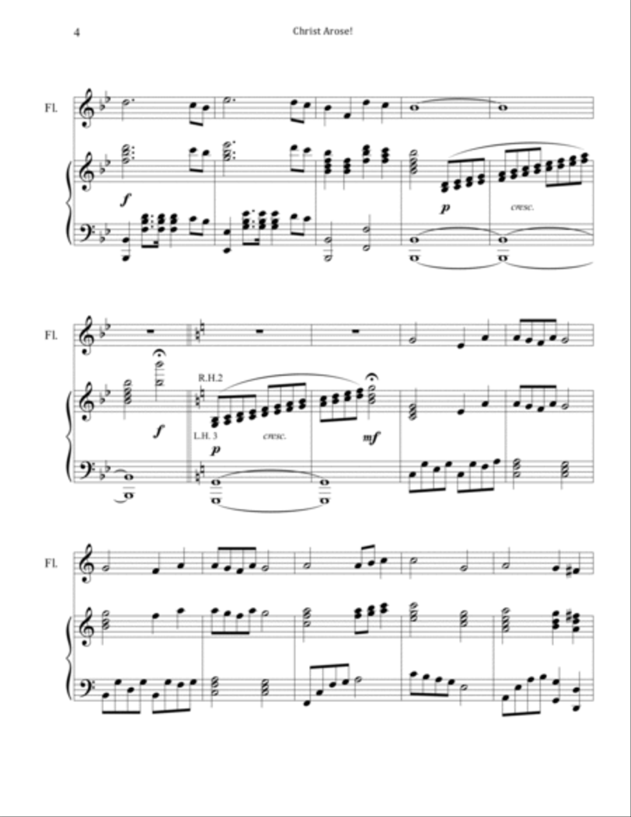 Christ Arose (Piano & Flute) image number null