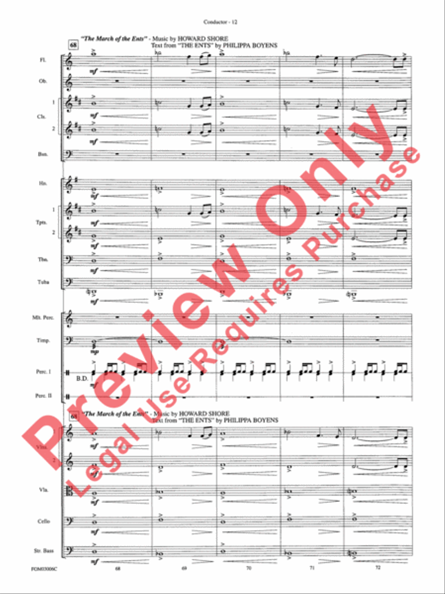 The Lord of the Rings: The Two Towers, Highlights from Full Orchestra scores gallery preview page 15