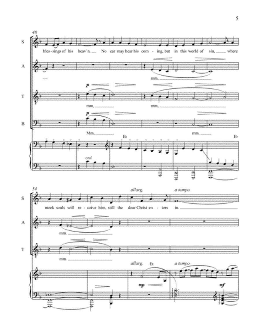 O Little Town of Bethlehem (Choral Score)