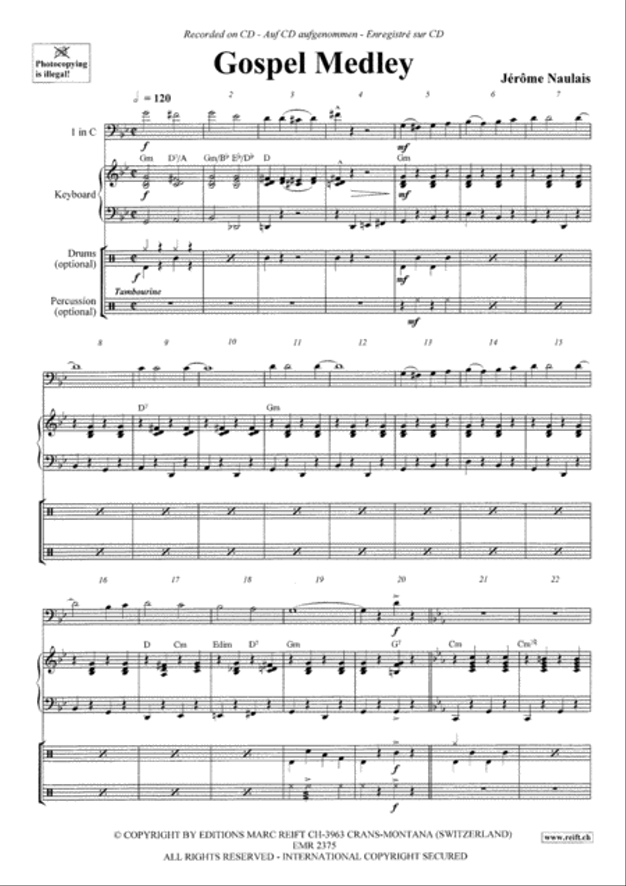 Gospel Medley Gospel Medley Piano Accompaniment scores gallery preview page 3
