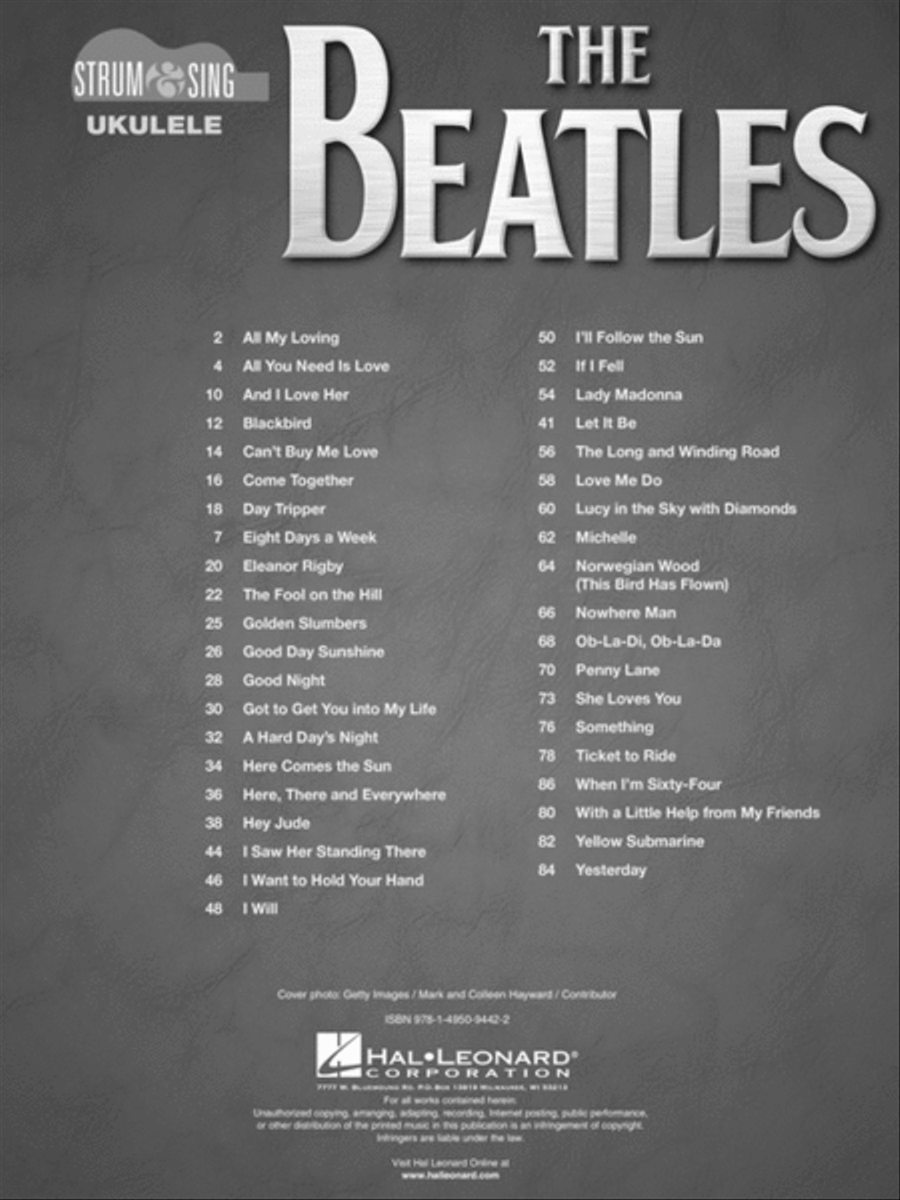 The Beatles – Strum & Sing Ukulele Ukulele scores gallery preview page 2