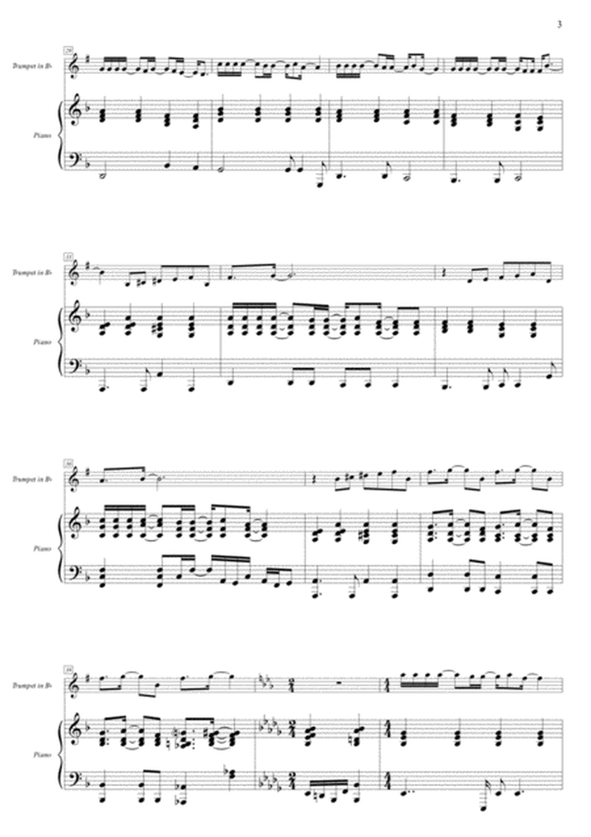 Vivo Per Lei (Vivo Por Ella) - Duet: Trumpet and Piano Accompaniment