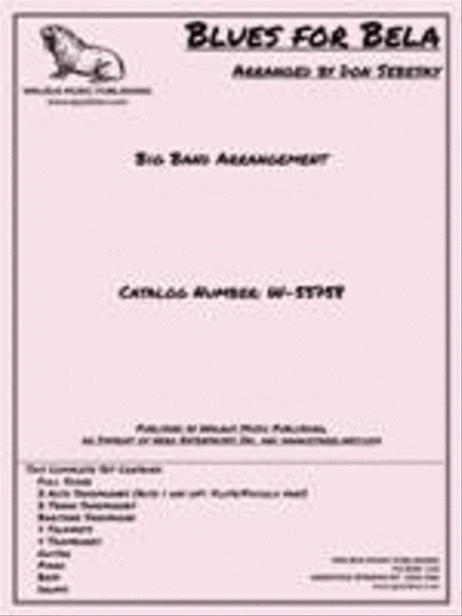 Blues for Bela Big Band scores gallery preview page 1