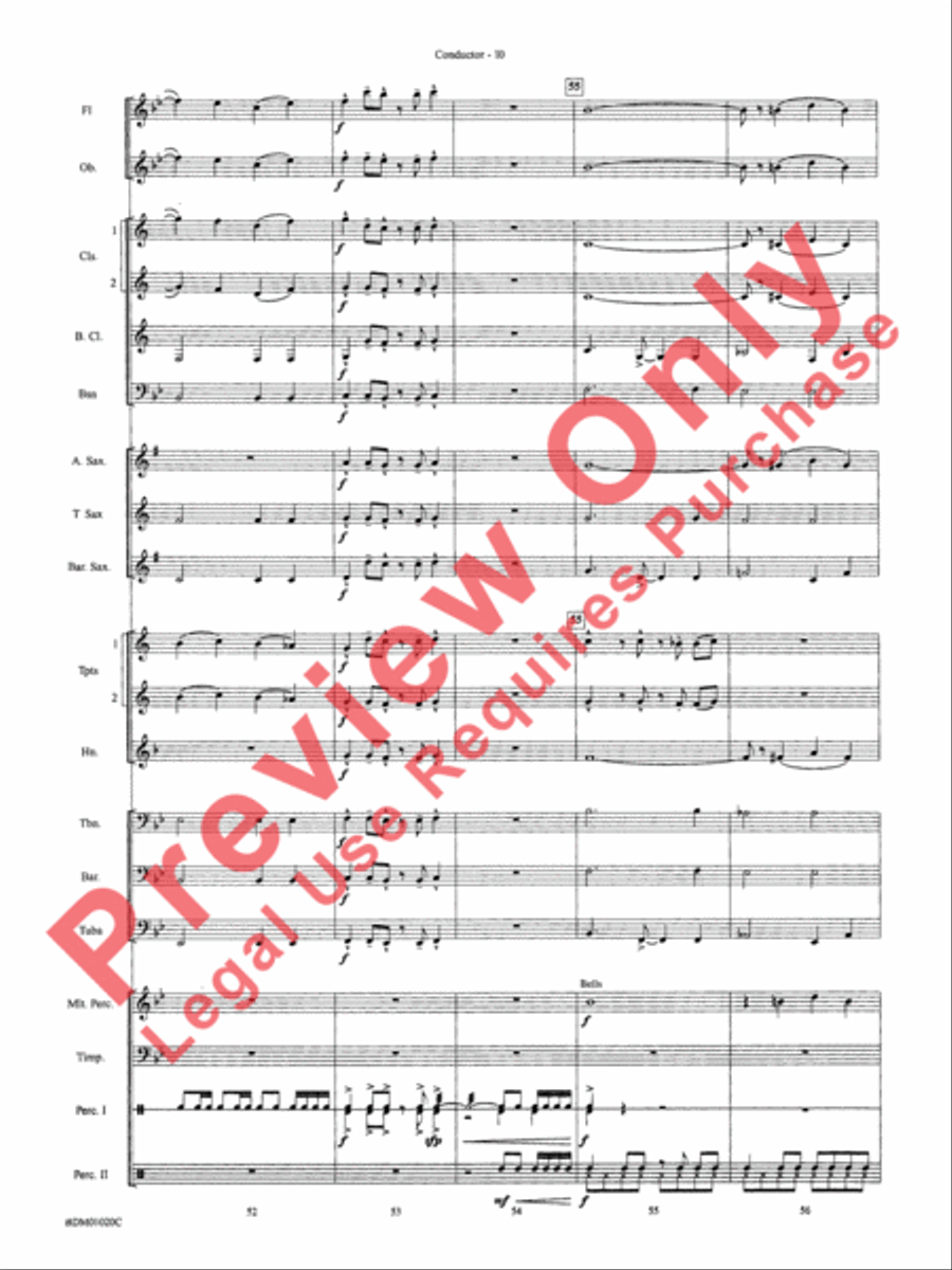 The Curse of Tutankhamun Concert Band scores gallery preview page 13