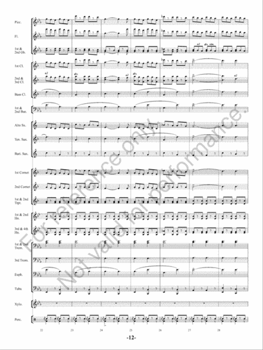 The Charlatan The Charlatan Concert Band scores gallery preview page 13