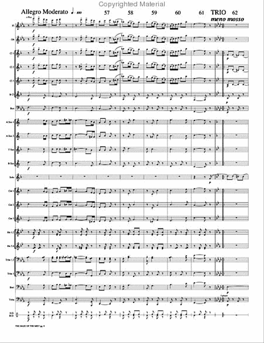 The Maid of the Mist Concert Band scores gallery preview page 11